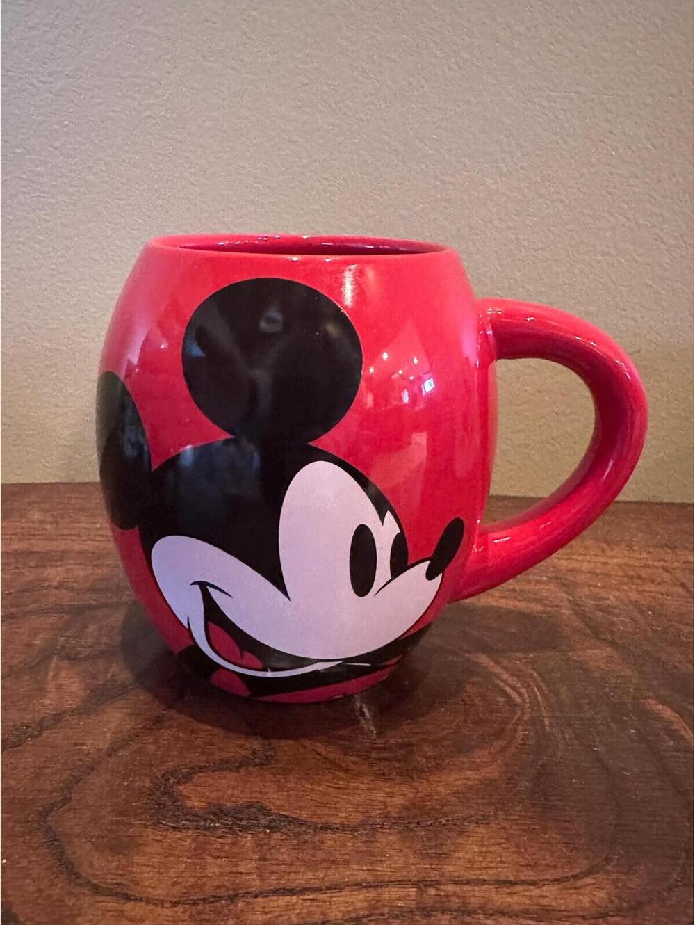 Disney Store Mickey Mouse Red Rounded Coffee Mug